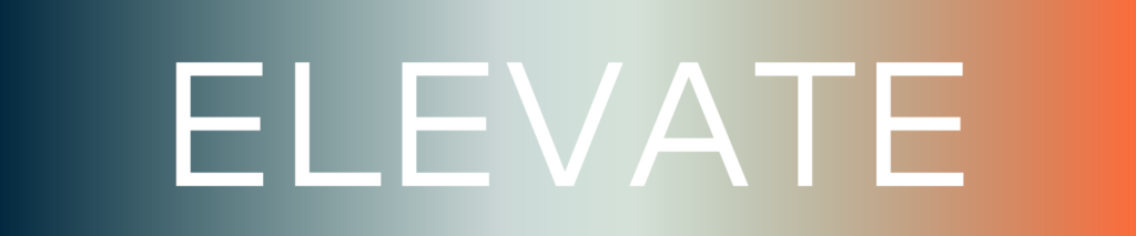 Trimont's ELEVATE Logo. Background is a spectrum of Trimont's brand colors.